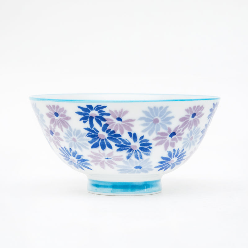 Flowers Porcelain Rice Bowl dia.11.4cm (2 Color Options)