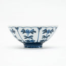 Rice Bowl (Porcelain/Flowers/L/5.8cm/dia.13cm/SMCol(s): White,Blue)