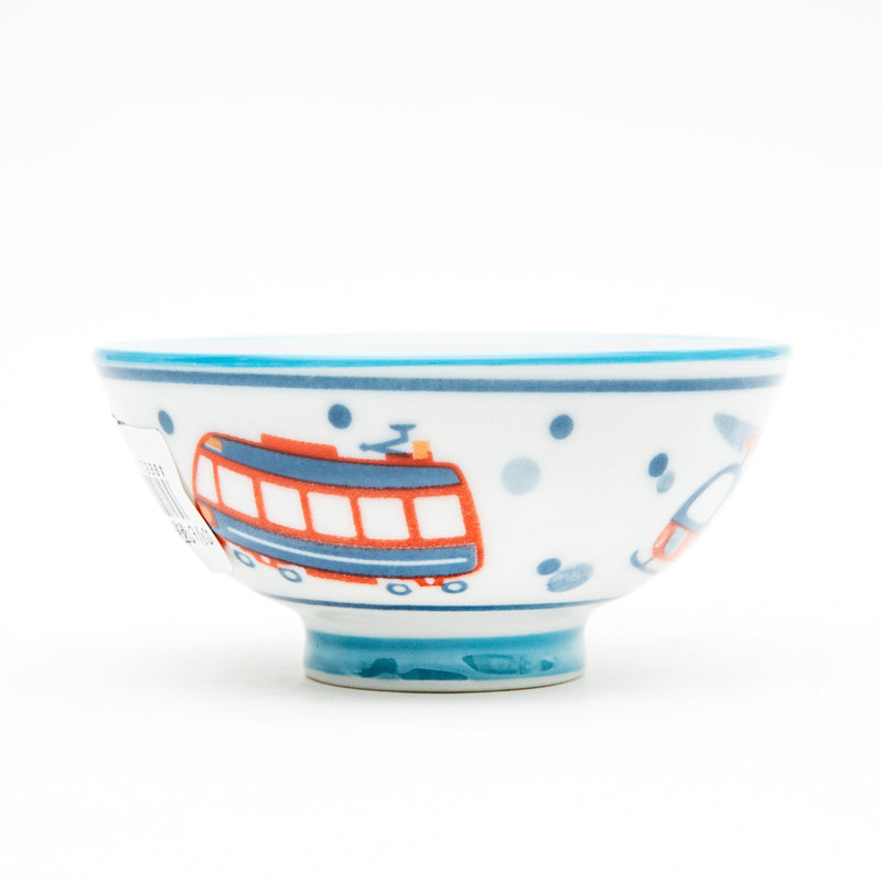 Rice Bowl (Ceramic/Vehicles/S/5cm/dia.10.8cm/SMCol(s): White,Blue,Orange)