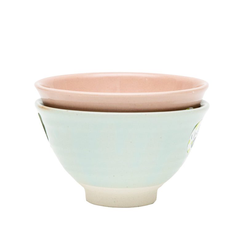 Rice Bowl (Porcelain/Lightweight/Speckles/6.8cm/dia.11.7cm/SMCol(s): Light Blue)