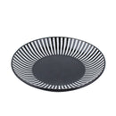 Porcelain Plate – Fuchitokusa Rim (12 cm, Black)