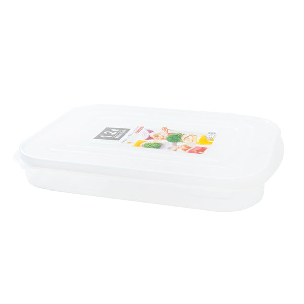 Plastic Food Container (Microwavable/Rect/CL/18.8x26x4cm / 1.2L)