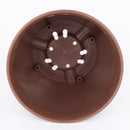 Brown Flower Pot with Patterned Surface