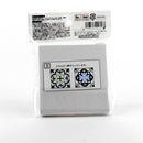 Stickers (Flower/BK*WT/9x9x0.3cm)