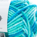 US 8 Needle New Acrylic Marble Knitting Yarn Emerald / Individual Package