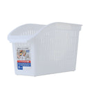 Clear Slim Organizer Basket White