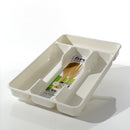 4-Compartment White Organizer Tray Individual