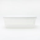 Food Container (PP/PE/Microwave Safe/Fit In/Stackable/900ml/18.7x12.9x5.9cm/SMCol(s): White,Clear)