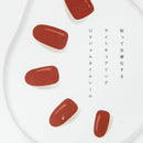 Gel Nail Stickers (UV Gel/Plain/Sheet Size: 9.8x5cm/SMCol(s): Red)