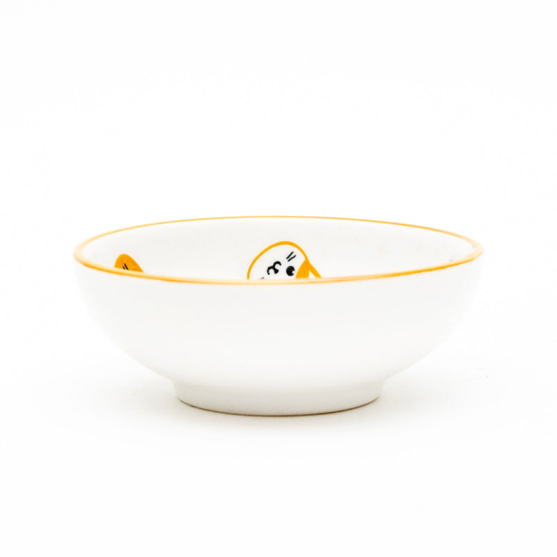 Small Plate (Porcelain/Calico Cats/"chaton"/3cm/dia.8cm/SMCol(s): White,Yellow,Black)