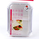Silicone Lunch box with Lock (500ml (1Set)) Individual Package