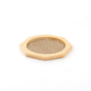 Octagon Mesh Wood Coaster d.9.5cm