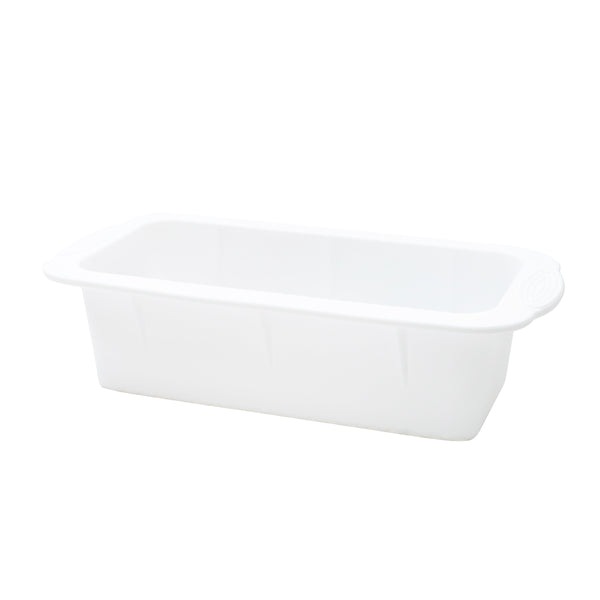 Cake Mould (Silicone/Oven & Microwave Safe/Not Toaster Safe/Heat Resistant: 230?/Rectangular/6.5x25.5x12.2cm/SMCol(s): White)