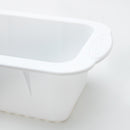 Cake Mould (Silicone/Oven & Microwave Safe/Not Toaster Safe/Heat Resistant: 230?/Rectangular/6.5x25.5x12.2cm/SMCol(s): White)