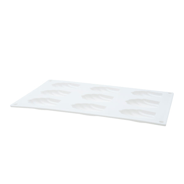 Cake Mould (Silicone/Oven & Microwave Safe/Not Toaster Safe/Heat Resistant: 230?/Sea Shell-Shaped/1.5x29.5x17cm/SMCol(s): White)