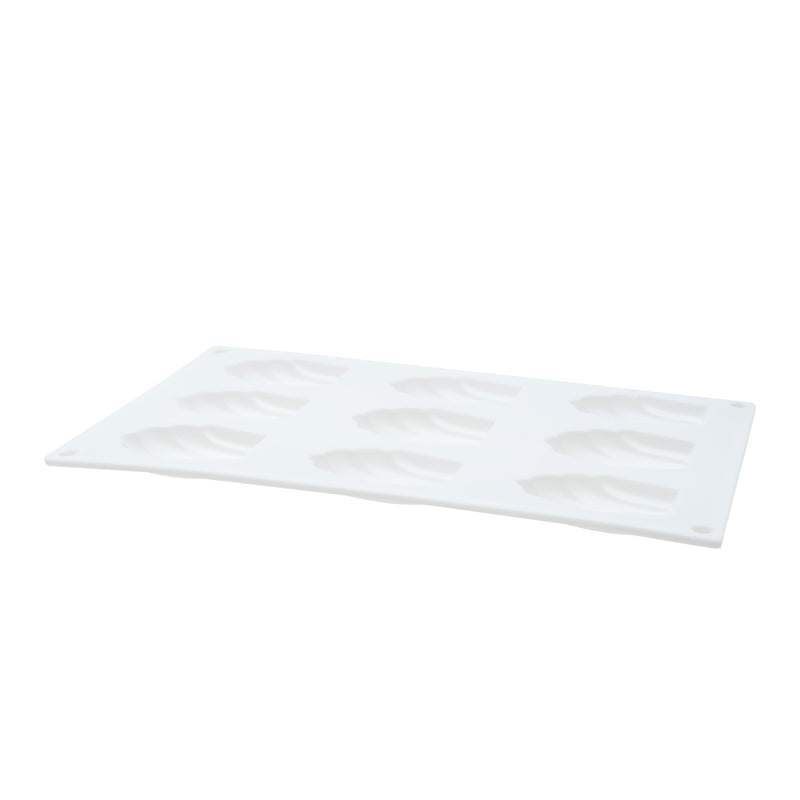 Cake Mould (Silicone/Oven & Microwave Safe/Not Toaster Safe/Heat Resistant: 230?/Sea Shell-Shaped/1.5x29.5x17cm/SMCol(s): White)