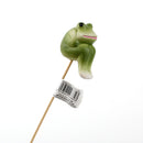 Ceramic Frog Gardening Pick