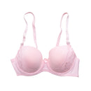 T-Shirt Bra with Lace (Pink)