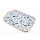 Melamine With Handles Watercolor Flowers Tray