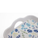 Melamine With Handles Watercolor Flowers Tray