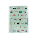 Sushi Happy File Folder With 3 Pockets Individual Package