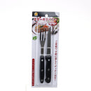 Staineless Knife & Fork with Black Handles