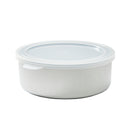 Food Container (Stainless Steel/Shallow/With Lid/Round/Ø12Cm)