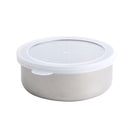 Stainless Steel Round Food Container with Lid Individual Package