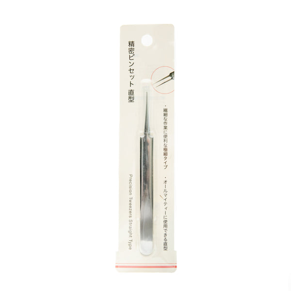 Tweezers (Stainless Steel/Fine Tip/Straight/11.7cm/SMCol(s): Silver)