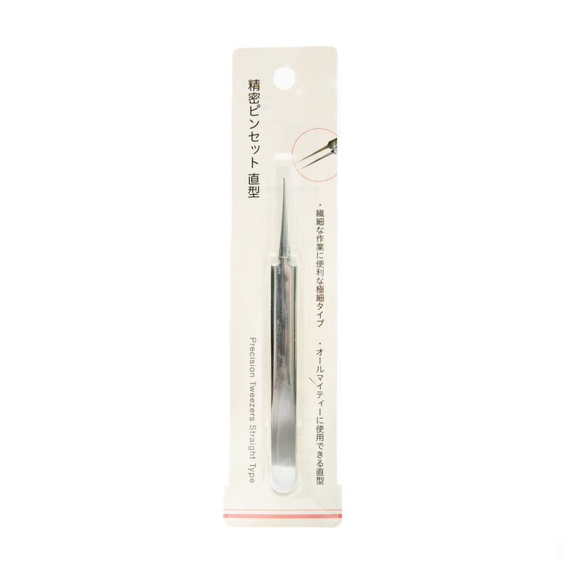 Tweezers (Stainless Steel/Fine Tip/Straight/11.7cm/SMCol(s): Silver)
