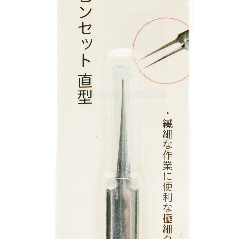 Tweezers (Stainless Steel/Fine Tip/Straight/11.7cm/SMCol(s): Silver)
