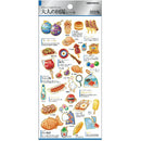 Kamio Otonano-Zukan Gold Leaf Mini Food Stall Sticker