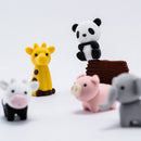 Animal Erasers Set 7pcs
