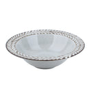 Porcelain Bowl with Leaf Rim – Grey