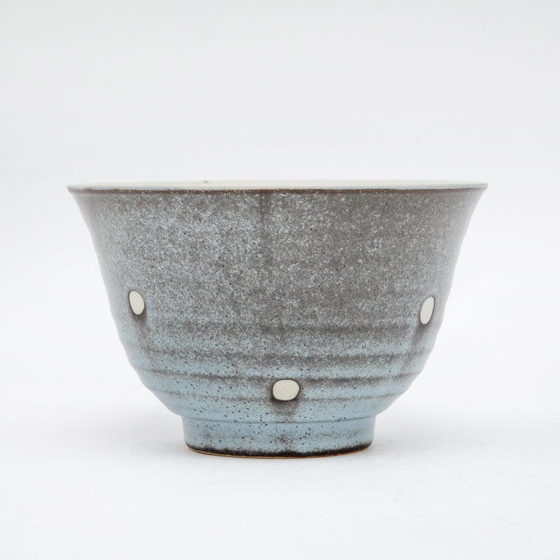 Small Bowl (Ceramic/Dots/8cm/dia.12.5cm/SMCol(s): Blue Grey)
