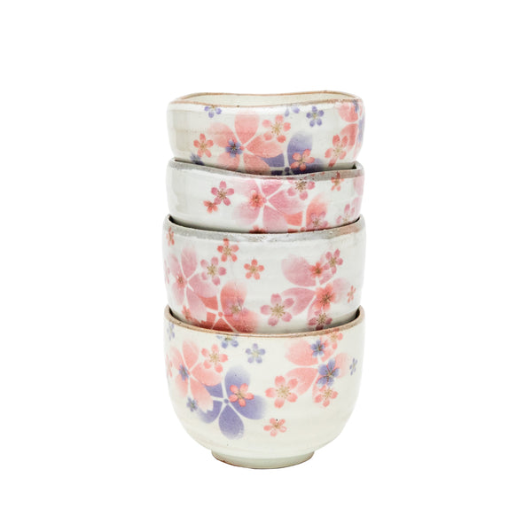 Small Bowl (Ceramic/Cherry Blossoms/5.5cm/dia.9.5cm/SMCol(s): White,Pink)