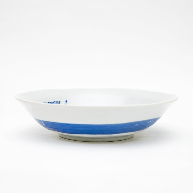 Bowl (Ceramic/Microwave & Dishwasher Safe/Hand Painting Style/Sea Bream/6cm/dia.11.5cm/SMCol(s): White,Blue,Red)
