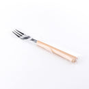 Stainless Steel Dessert Fork with Wooden Handle 9.6cm
