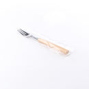 Stainless Steel Dessert Fork with Wooden Handle 16cm