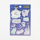 BGM Space Flight Clear Stamps