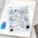BGM For Putting on Stamp Base Women & Office Sheet Clear Stamps