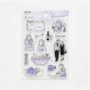 BGM For Putting on Stamp Base Girl's Night Sheet Clear Stamps