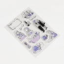 BGM For Putting on Stamp Base Girl's Night Sheet Clear Stamps