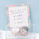 BGM Clear Tape Flower Colorful