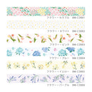BGM Clear Tape Flower Colorful