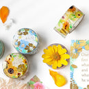 BGM Flower Melody American Blue Washi Masking Tape