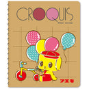 Fueki Fueki Kun Spiral Blank Notebook (80 Pages) 6926