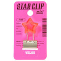 Velos Binder Clip Star Clip Mini Blue Pink