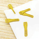 Fueki Nori Kogyo Clip Fueki-kun Paper Clip W32 × H9mm Yellow / Spatula Type