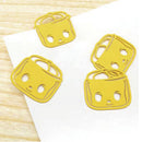 Fueki Nori Kogyo Clip Fueki-kun Paper Clip W32 Ã— H30mm Yellow / Fueki-kun Type